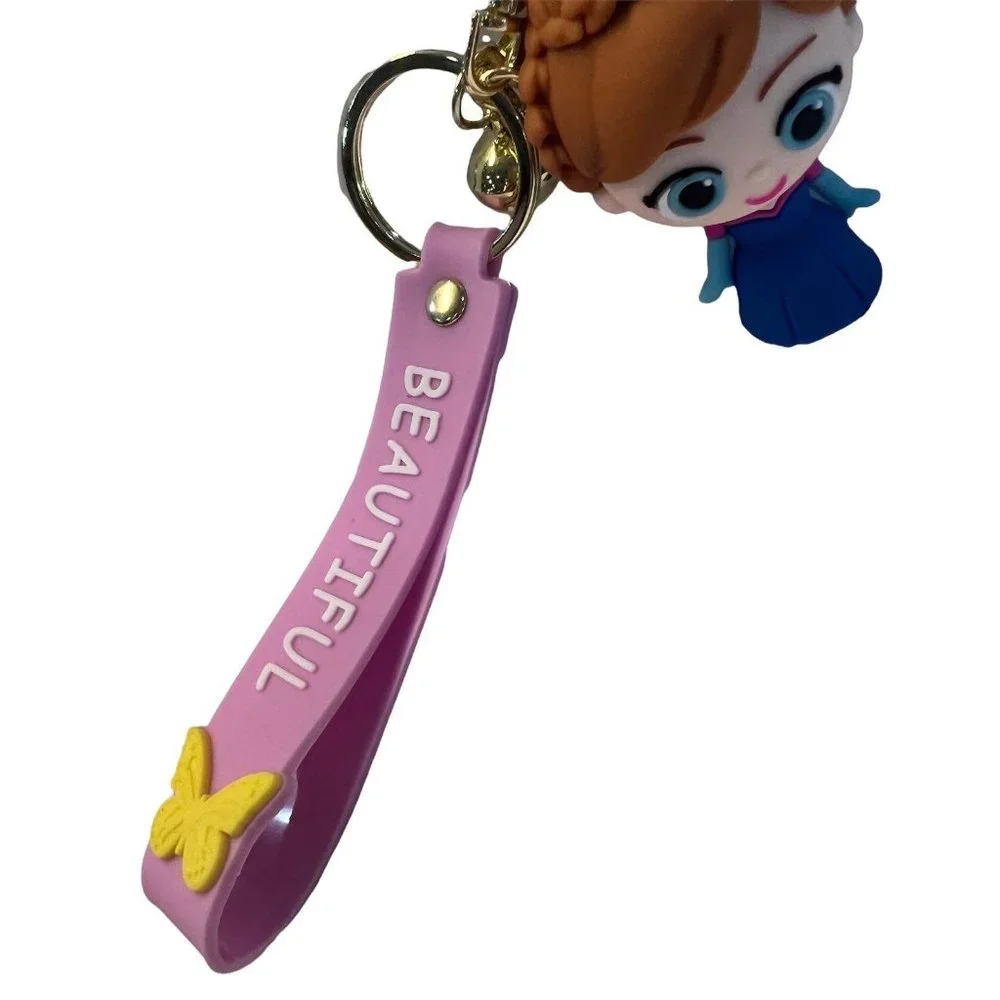 NEW Frozen Anna PVC‎ Keychain/Bag Clip